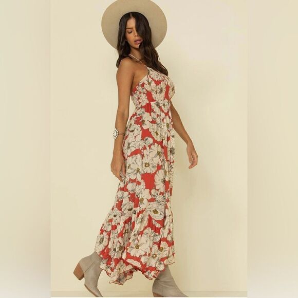 Free People Heat Wave Printed Maxi Slip - Picture 1 of 7
